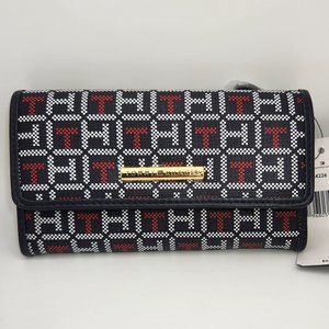 Tommy Hilfiger Leather Trim Wallet, Navy Blue - New with Tags